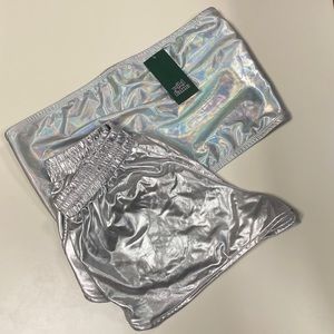 Holographic Rave Tube Top Shorts Set Costume